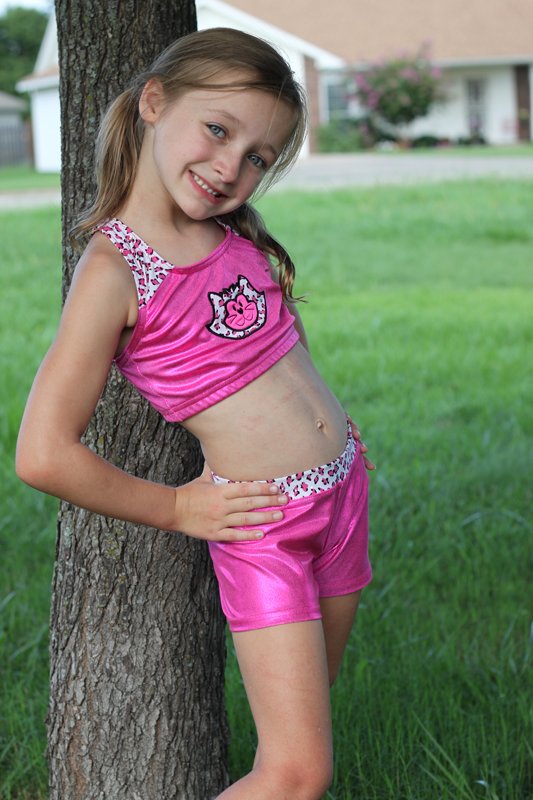 Booty Short Outfits For Little Girls Gymnastics  She -7998